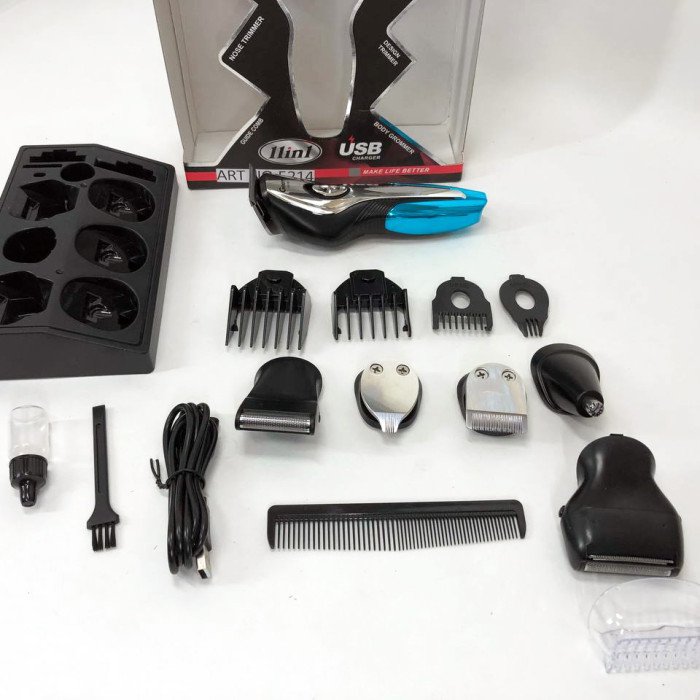 Машинка для стрижки, тример чоловічий GEMEI GM-562, машинка для стрижки голови, з насадками для бороди