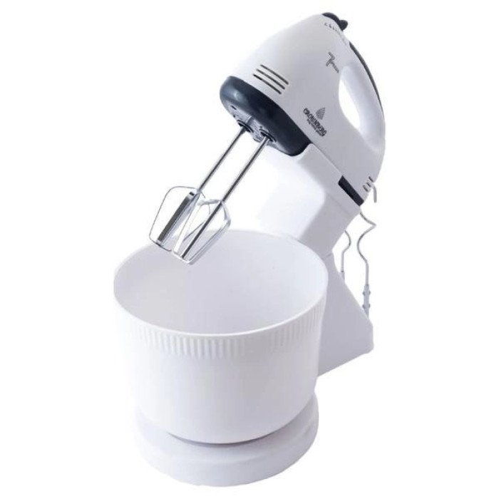 Міксер Crownberg CB-7320 ручний з підставкою та ємністю 2л 300 Вт на 7 швидкостей, кухонний тістоміс