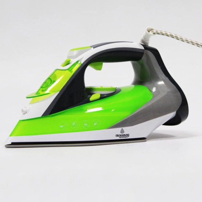 Праска парова з керамічним покриттям Crownberg CB-7444, парова праска відпарювач, праска-очисник