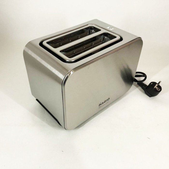 Тостер Magio MG-284 715 Вт, тостер для 2 грінок, електричний горизонтальний тостер, універсальний тостер