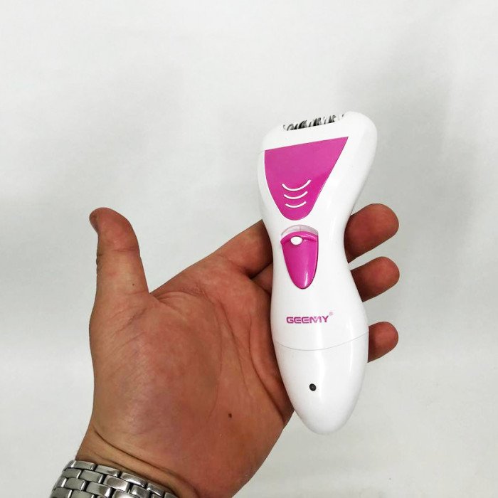 Епілятор Gemei GM-7006 4в1 - Професійний бездротовий епілятор бритва з насадками триммер + пемза