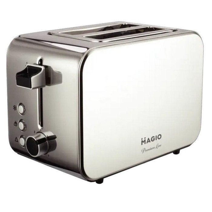 Тостер Magio MG-284 715 Вт, тостер для 2 грінок, електричний горизонтальний тостер, універсальний тостер