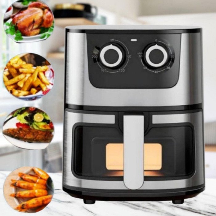 Аерогриль Rainberg RB-2269 4200W аерофритюрниця безмасляна для приготування без олії 8л