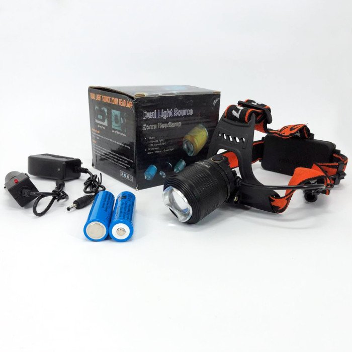 Налобний тактичний ліхтарик POLICE BL-2199-T6, потужний акумуляторний ліхтарик налобний, головний ліхтарик