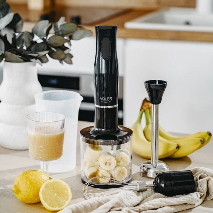 Блендер 3в1 ADLER AD 4620 міксер подрібнювач 800Вт Black