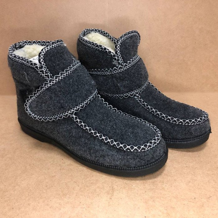 Черевики жіночі хутряні утеплені з застібкою 37 розмір, Бабусі жіночі домашні, Тапочки з хутром