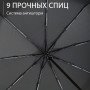 Парасолька преміум - Автоматична, чоловіча укріплена парасолька з дерев'яною ручкою.