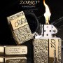 Запальничка бензинова Zorro HL-358, подарункова запальничка сувенірна, вітрозахисна запальничка бензин
