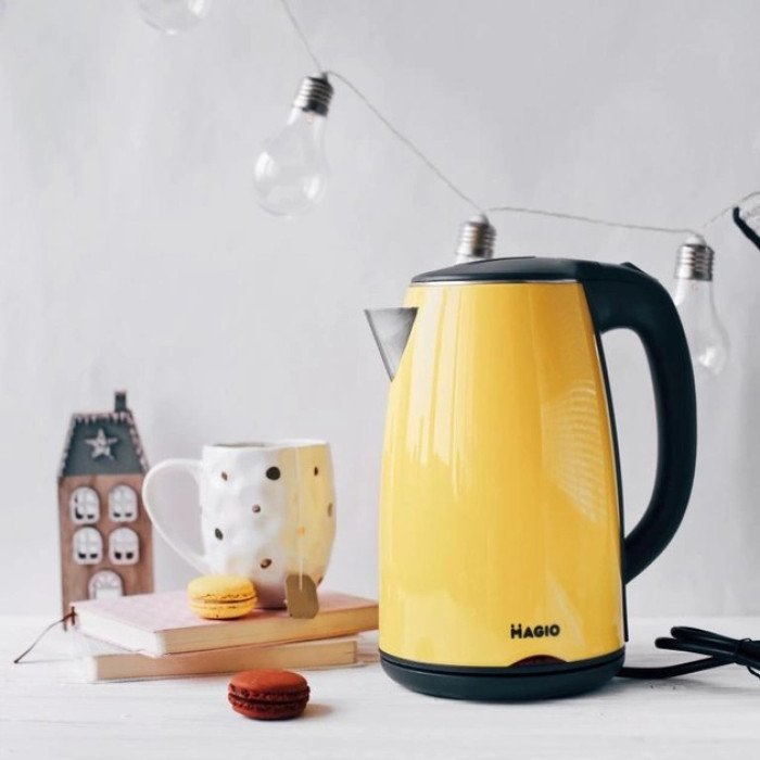 Електрочайник MAGIO MG-976, маленький електрочайник, гарний електричний чайник, електронний чайник