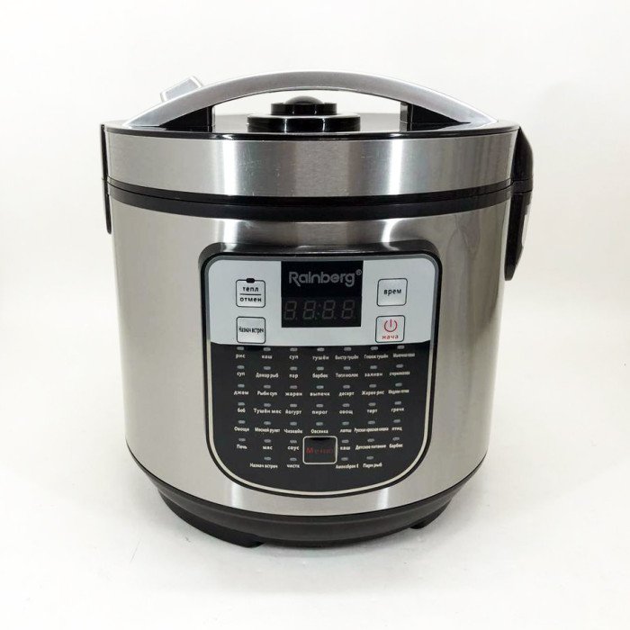Мультиварка пароварка Rainberg RB-6209 45 програм 6 л 1000W, Сенсорна мультиварка рисоварка