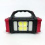 Переносний світлодіодний ліхтар-повербанк на сонячній батареї HB-2678 25W+2COB. Колір: червоний