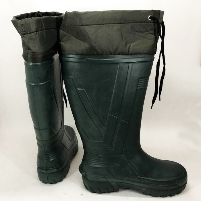 Чоботи якісні утеплені гумові високі. Розмір 44, гумові чоботи чоловічі робітники