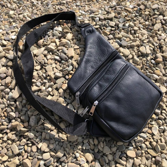 Подарунковий набір 2В1! Сумка шкіряна + професійний ліхтар: POLICE BL-X71-P50