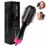 Фен Щітка гребінець 3в1 One step Hair Dryer 1000 Вт 3 режими випрямляч для укладання волосся стайлер з функцією іонізації