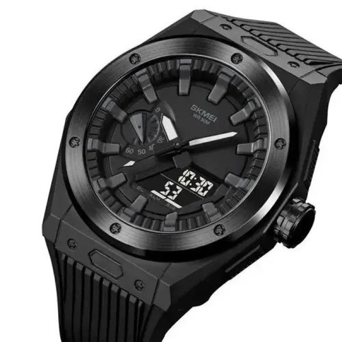 Годинник наручний чоловічий SKMEI 2103BKBK, армійський годинник протиударний, водонепроникний чоловічий годинник