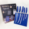 Набір ножів Rainberg RB-2322 з нержавіючої сталі з магнітною основою Blue