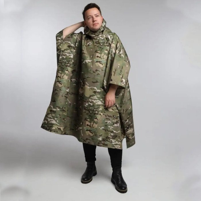 Дощовик пончо, Дощовик пончо, Дощовик ЗСУ, Тактичний дощовик пончо, Пончо водонепроникне