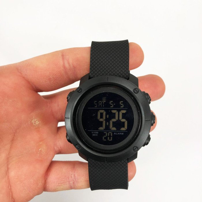 Годинник наручний чоловічий SKMEI 1426BKBK BLACK-BLACK, годинник тактичний протиударний. Колір: чорний