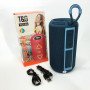 Bluetooth колонка портативна TG656 FM-радіо, потужна переносна акустична колонка. Колір: синій