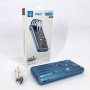 Портативний зарядний пристрій на 10000 mAh, Power Bank на сонячній батареї, заряджання. Колір: синій