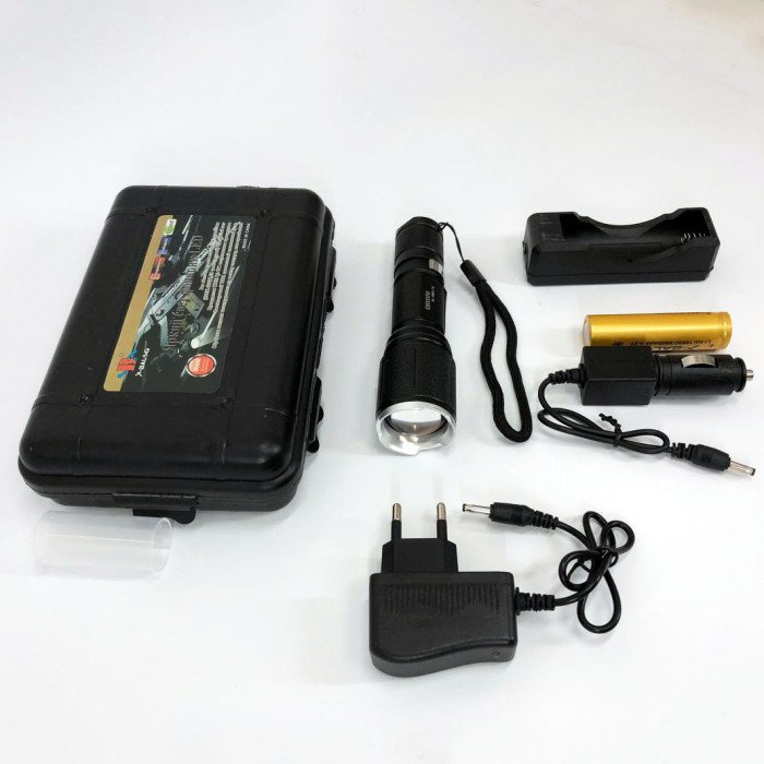 Тактичний ліхтар Bailong BL-1860-T6, ліхтарик police оригінал, потужний кишеньковий ліхтарик