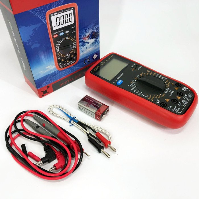 Цифровий Професійний мультиметр VC9208N тестер вольтметр + термопара, хороший мультиметр