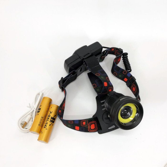 Ліхтар налобний акумуляторний XQ-172-T6-COB, ліхтарик на голову із зарядкою, ліхтарик налобний led