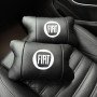 Набір подушок Fiat з натуральної шкіри + вишивка логотипу та шкіряний брелок у подарунок