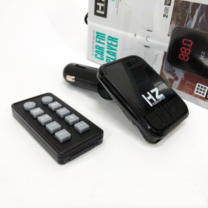 Автомобільний FM трансмітер Bluetooth HZ H6-12-24V модулятор із microSD, USB, Hands Free + Пульт
