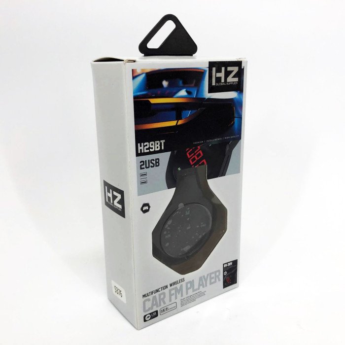 Трансмітер Автомобільний FM модулятор FM H29 BT, Модулятор для мобільних пристроїв в авто. Колір: чорний