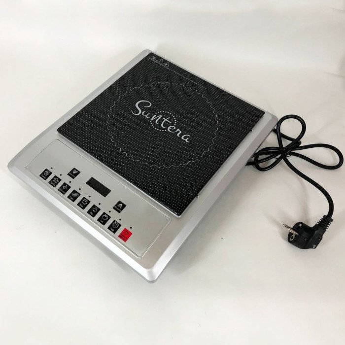 Плитка індукційна Suntera ICD-1012, 2000 Вт, індукційна плита міні, електроплита інфрачервона
