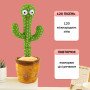 Танцюючий кактус співаючий 120 пісень з підсвічуванням Dancing Cactus TikTok іграшка Повторюшка кактус