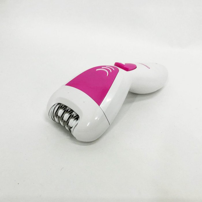 Епілятор Gemei GM-7006 4в1 - Професійний бездротовий епілятор бритва з насадками триммер + пемза