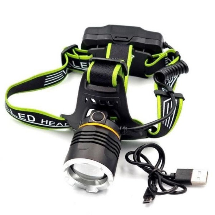 Ліхтар налобний з датчиком руху Police BL-8003-P50, ліхтарик bailong, ліхтарик налобний з usb зарядкою