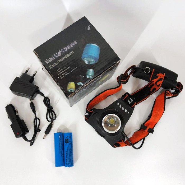 Налобний тактичний ліхтарик POLICE BL-2199-T6, потужний акумуляторний ліхтарик налобний, головний ліхтарик