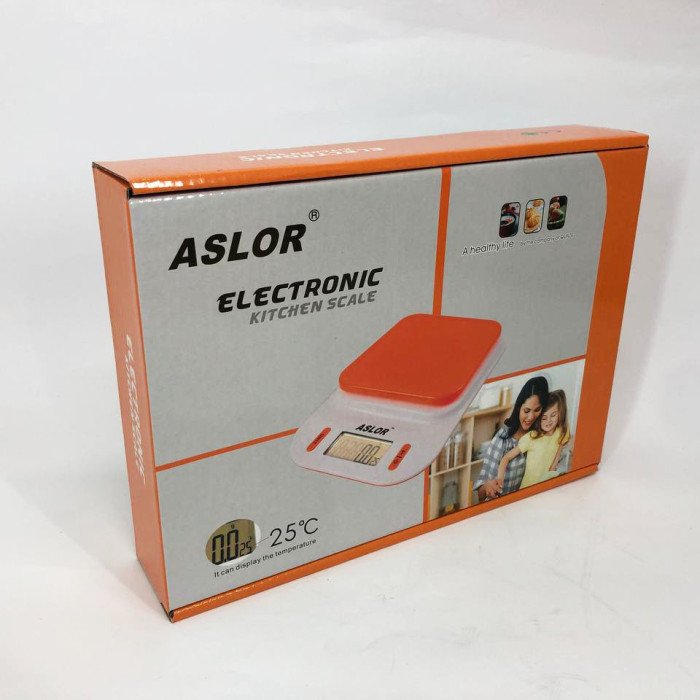 Ваги кухонні 109, 2 кг (0.1 г), термометр, електронні ваги для продуктів. Колір: блакитний