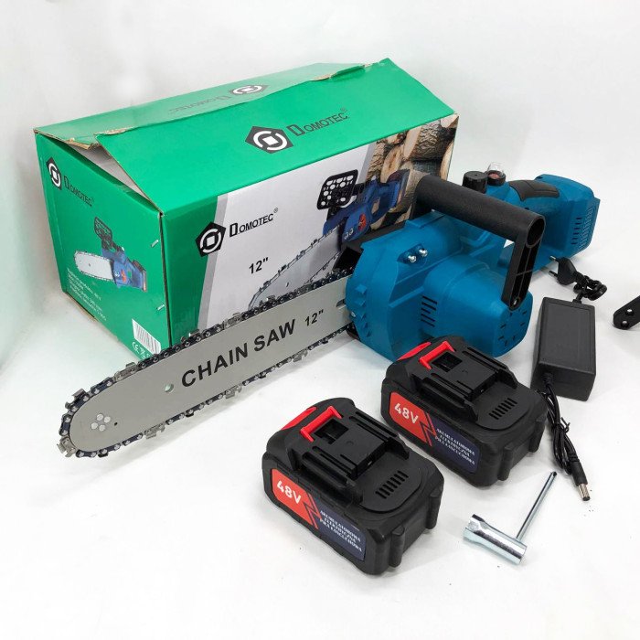 Акумуляторні ланцюгові пилки DOMOTEC Chain Saw 12'' (30см), Хороша акумуляторна пилка, Ручна садова