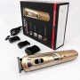 Бездротова машинка для стрижки волосся GEMEI GM-6112 акумуляторна. Колір: золотий