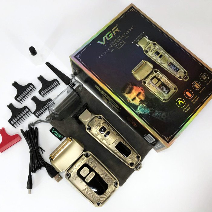 Машинка для стрижки та гоління VGR V-641, Бездротова електробритва, Машинка для стрижки голови