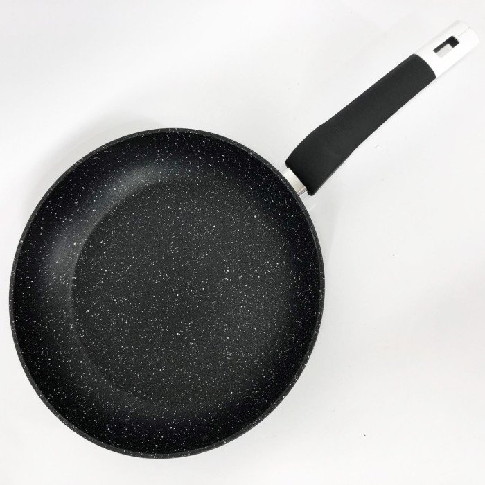 Сковорода UNIQUE UN-5137 28 см граніт темний, Сковорода з антипригарним покриттям для газової плити