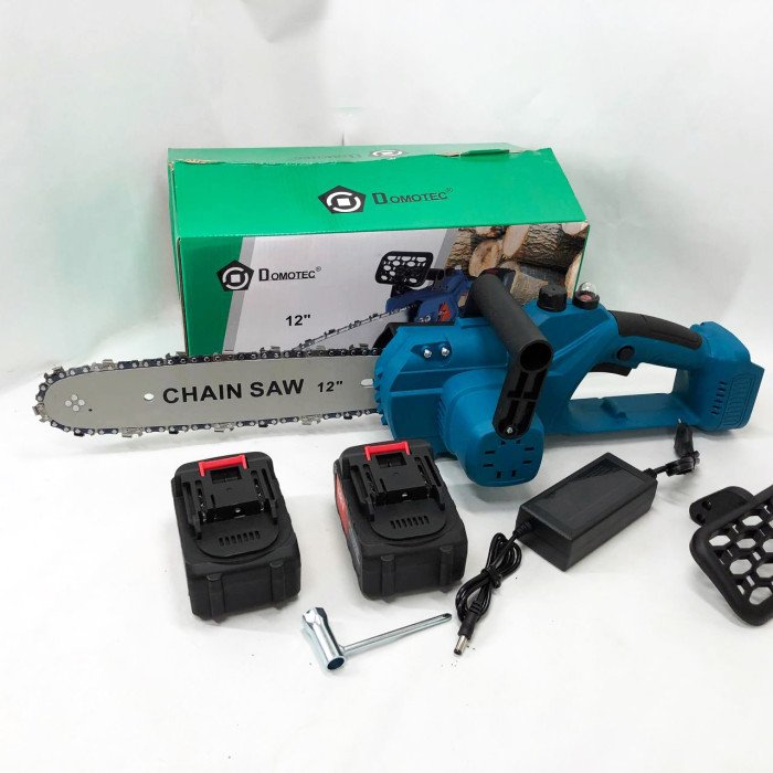 Акумуляторні ланцюгові пилки DOMOTEC Chain Saw 12'' (30см), Хороша акумуляторна пилка, Ручна садова