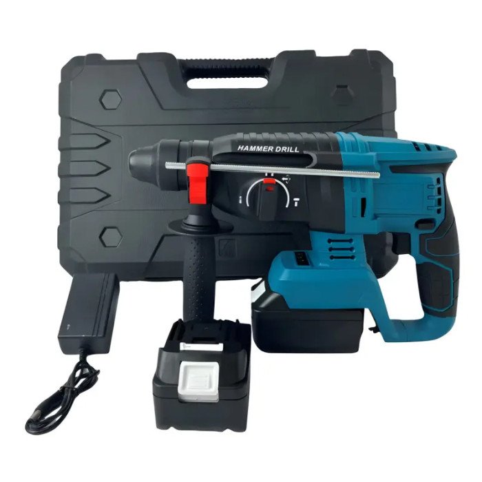 Перфоратор акумуляторний безщітковий KRAFFTEC 48V 2 акб 4.0AH дриль на акамуляторі для дому в кейсі