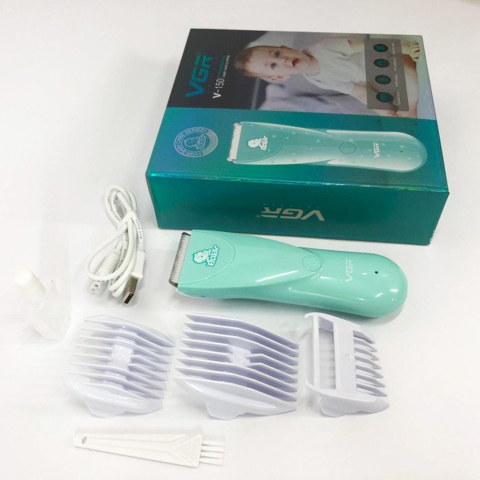 Дуже тиха бездротова машинка для стрижки волосся дітей VGR V-150 з двосторонніми насадками