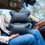 Преміальний набір автоподушок BMW із натуральної шкіри – подушки + брелок