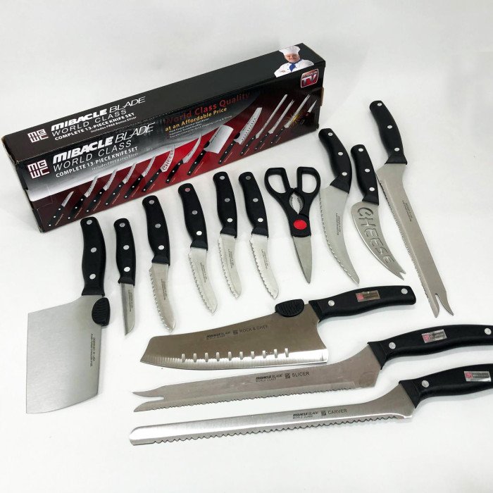 Набір кухонних ножів Contour Pro Knives 13 предметів, Набір кухонного приладдя набір ножів