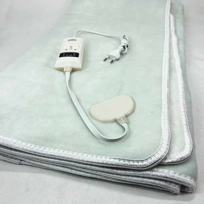 Електропростирадло електричне простирадло з підігрівом Electric Blanket 150х120см. Колір: білий