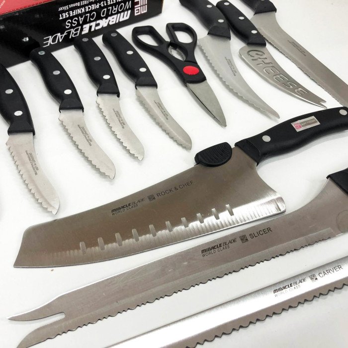 Набір кухонних ножів Contour Pro Knives 13 предметів, Набір кухонного приладдя набір ножів