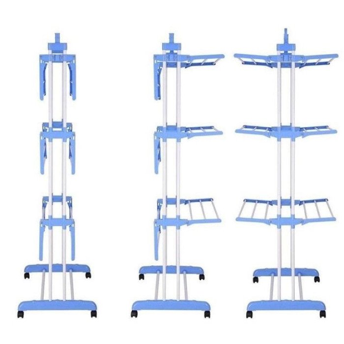 Сушарка для одягу, взуття та білизни Garment Rack, телескопічна стійка вішалка для одягу