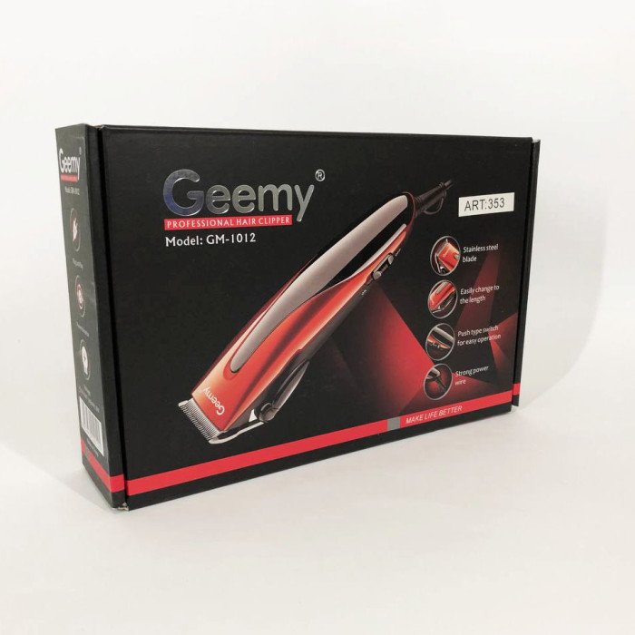 Машинка для стрижки GEMEI GM-1012, машинка для стрижки волосся домашня, Машинка для стрижки провідна