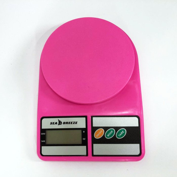 Ваги кухонні SeaBreeze SB-072, Електричні кухонні ваги, Точні кухонні ваги. Колір: рожевий
